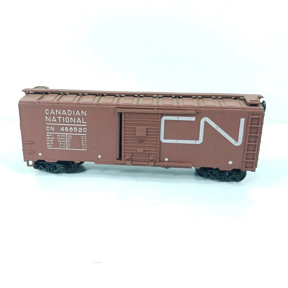 Athearn HO Scale Canadian National 40ft Box Car Kit 1209 Brown CN 486520 Train